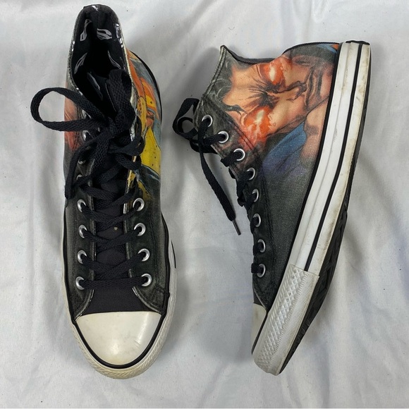 Converse Unisex DC Comics Rebirth Superman High-Top Sneakers Women’s Size 12 - Picture 4 of 16